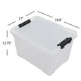 thumbnail image 1 of Hespama 50 Quart Large Storage Bins with Lids, 4 Packs Plastic Clear Storage Boxes, 1 of 7