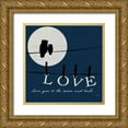 thumbnail image 1 of Pela 12x12 Gold Ornate Wood Framed with Double Matting Museum Art Print Titled - Moon Love I Indigo, 1 of 4