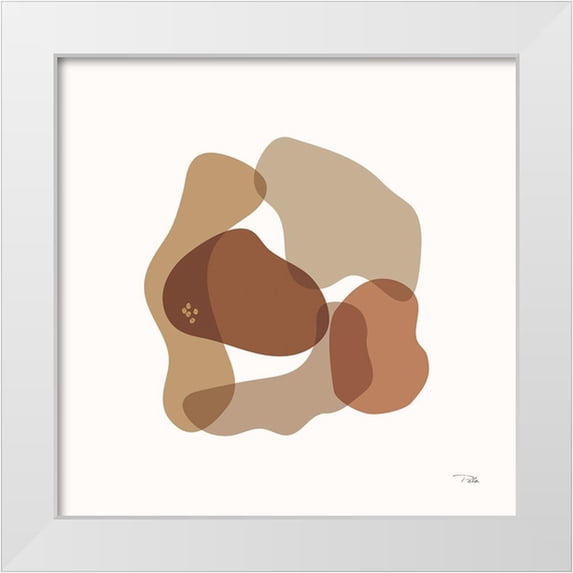 Pela 12x12 White Modern Wood Framed Museum Art Print Titled - Sand Dust III