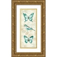 thumbnail image 1 of Pela 12x24 Gold Ornate Wood Framed with Double Matting Museum Art Print Titled - Wing Prints II, 1 of 4