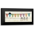 thumbnail image 1 of Pela 14x8 Black Modern Framed Museum Art Print Titled - Happy Words I, 1 of 5