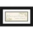 thumbnail image 1 of Pela 14x8 Black Ornate Wood Framed with Double Matting Museum Art Print Titled - Believe in your Dreams, 1 of 4