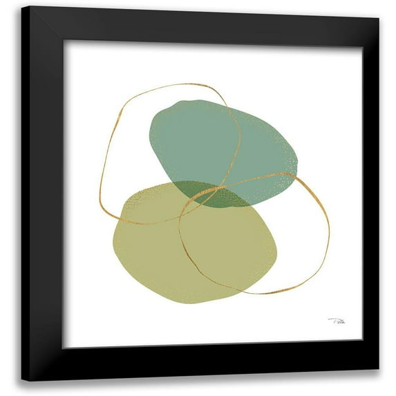 Pela 15x15 Black Modern Framed Museum Art Print Titled - Moments II