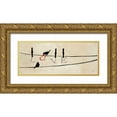 thumbnail image 1 of Pela 18x10 Gold Ornate Wood Framed with Double Matting Museum Art Print Titled - Bird at Heart II, 1 of 4