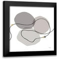 thumbnail image 1 of Pela 20x20 Black Modern Framed Museum Art Print Titled - Sinuous Trajectory grey II, 1 of 5