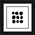 thumbnail image 1 of Pela 20x20 Black Ornate Wood Framed with Double Matting Museum Art Print Titled - Simple Dots III, 1 of 4