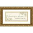 thumbnail image 1 of Pela 24x12 Gold Ornate Wood Framed with Double Matting Museum Art Print Titled - Believe in your Dreams, 1 of 4
