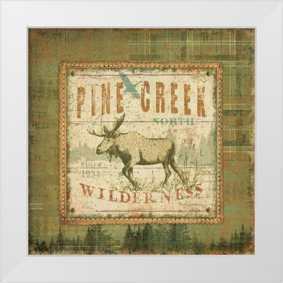 Pela 26x26 White Modern Wood Framed Museum Art Print Titled - Outdoor Life II