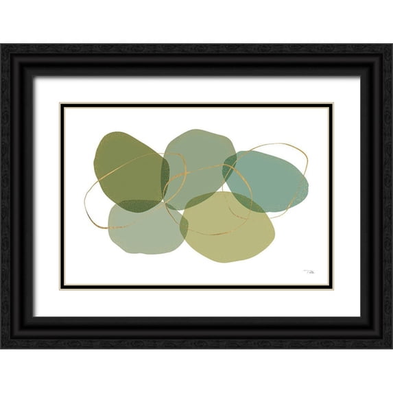 Pela 32x23 Black Ornate Wood Framed with Double Matting Museum Art Print Titled - Moments I