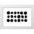 thumbnail image 1 of Pela 32x23 White Modern Wood Framed Museum Art Print Titled - Simple Dots I, 1 of 4