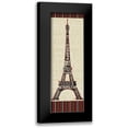 thumbnail image 1 of Pela Studio 11x24 Black Modern Framed Museum Art Print Titled - Paris City Words I Border, 1 of 5