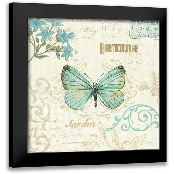 Pela Studio 12x12 Black Modern Framed Museum Art Print Titled - Natural Elegance II