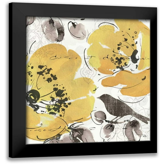 Pela Studio 12x12 Black Modern Framed Museum Art Print Titled - Watercolorful II
