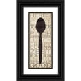 thumbnail image 1 of Pela Studio 12x24 Black Ornate Wood Framed with Double Matting Museum Art Print Titled - Kitchen Words II, 1 of 4