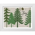 thumbnail image 1 of Pela Studio 14x12 White Modern Wood Framed Museum Art Print Titled - Woodland Christmas VII Green, 1 of 4