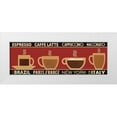 thumbnail image 1 of Pela Studio 14x7 White Modern Wood Framed Museum Art Print Titled - Deco Coffee Panel I, 1 of 4
