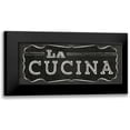 thumbnail image 1 of Pela Studio 14x8 Black Modern Framed Museum Art Print Titled - La Cuisine Chalk III, 1 of 5