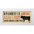 thumbnail image 1 of Pela Studio 14x8 White Modern Wood Framed Museum Art Print Titled - Roadhouse Grill, 1 of 4