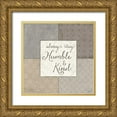 thumbnail image 1 of Pela Studio 15x15 Gold Ornate Wood Framed with Double Matting Museum Art Print Titled - Country Collage V, 1 of 4