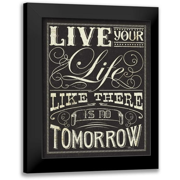 Pela Studio 15x18 Black Modern Framed Museum Art Print Titled - Life and Dreams II