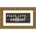 thumbnail image 1 of Pela Studio 18x10 Gold Ornate Wood Framed with Double Matting Museum Art Print Titled - Coffee Lovers IV, 1 of 4