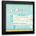 thumbnail image 1 of Pela Studio 20x20 Black Modern Framed Museum Art Print Titled - Bathroom Words Tub I, 1 of 5