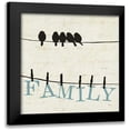 thumbnail image 1 of Pela Studio 20x20 Black Modern Framed Museum Art Print Titled - Bird Talk III, 1 of 5