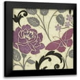 thumbnail image 1 of Pela Studio 20x20 Black Modern Framed Museum Art Print Titled - Perfect Petals I Lavender, 1 of 5