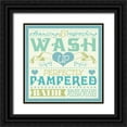 thumbnail image 1 of Pela Studio 20x20 Black Ornate Wood Framed with Double Matting Museum Art Print Titled - Wash Up VI, 1 of 4