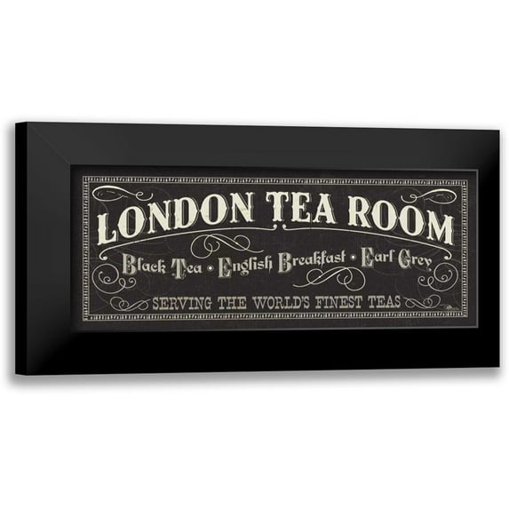 Pela Studio 24x12 Black Modern Framed Museum Art Print Titled - Lunchtime II