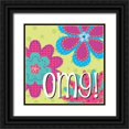 thumbnail image 1 of Pela Studio 26x26 Black Ornate Wood Framed with Double Matting Museum Art Print Titled - TXT QWN I, 1 of 4