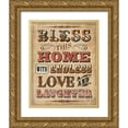 thumbnail image 1 of Pela Studio 26x32 Gold Ornate Wood Framed with Double Matting Museum Art Print Titled - Blessed I, 1 of 4