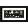 thumbnail image 1 of Pela Studio 32x15 Black Ornate Wood Framed with Double Matting Museum Art Print Titled - No Whining Allowed, 1 of 4