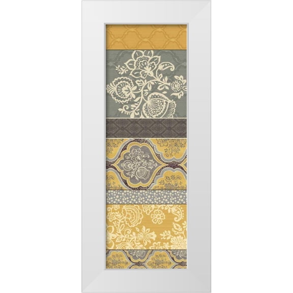 Pela Studio 7x14 White Modern Wood Framed Museum Art Print Titled - Le Souk VI