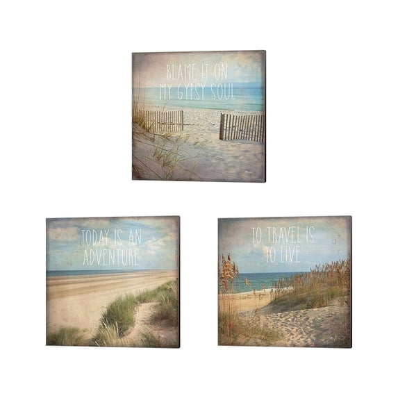 Pela Studio 'My Gypsy Soul' Canvas Art (Set of 3)
