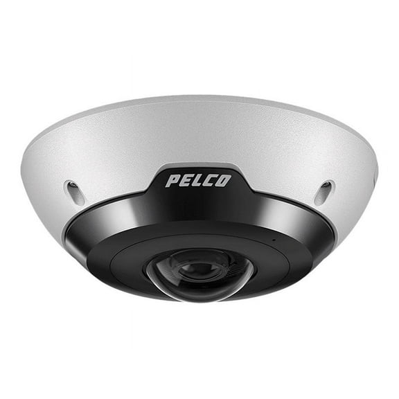 Pelco IMF Series IMF82-1ES - Network panoramic camera - fisheye - outdoor - water resistant / vandal resistant - color (Day&Night) - 8 MP - 2048 x 2048 - fixed iris - fixed focal - audio - LAN 10/100 - MJPEG, H.264, H.265 - DC 12 V / PoE Plus Class 4