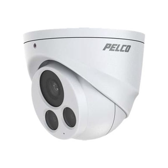 Pelco Sarix Value IFV523-1ERS - Network surveillance camera - turret - outdoor, indoor - dustproof / waterproof - color (Day&Night) - 5 MP - 2560 x 1920 - fixed iris - fixed focal - audio - LAN 10/100 - MJPEG, H.264, H.265 - PoE Class 2