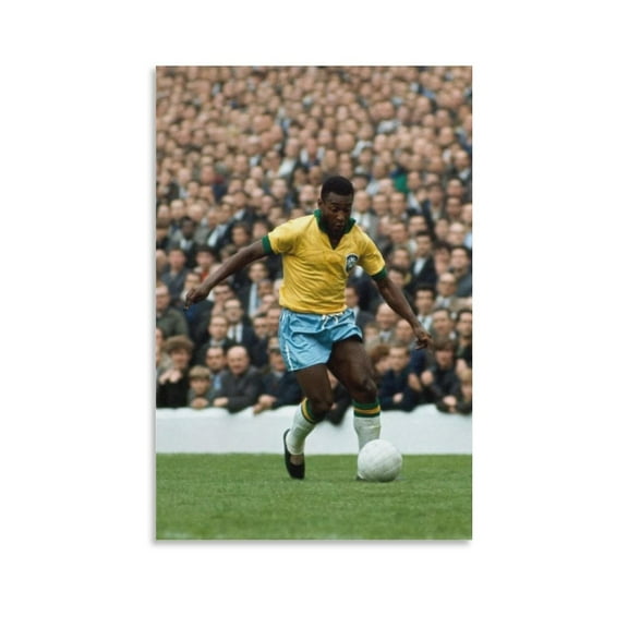 Pele Brazil Canvas Poster Wall Art Poster Gifts Bedroom Prints Home Decor Hanging Picture Canvas Painting Posters 24x36inch(60x90cm)