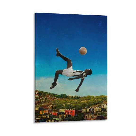 Pele Brazil Poster Canvas Poster Canvas Art Poster and Wall Art Picture Print Modern Family bedroom Decor Posters 24x36inch(60x90cm)