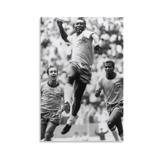 Pele Brazil Poster Canvas Poster Wall Art Picture Painting Poster Canvas Print Posters Artworks Bedroom Living Room Decor 16x24inch(40x60cm)