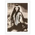 thumbnail image 1 of Pele's Sister - Namakaokahai Hawaiian Sea Goddess - Vintage Sepia Toned Photograph by Alan Houghton c.1960s - Bamboo Fine Art 290gsm Paper Print (Unframed) 18x24in, 1 of 4