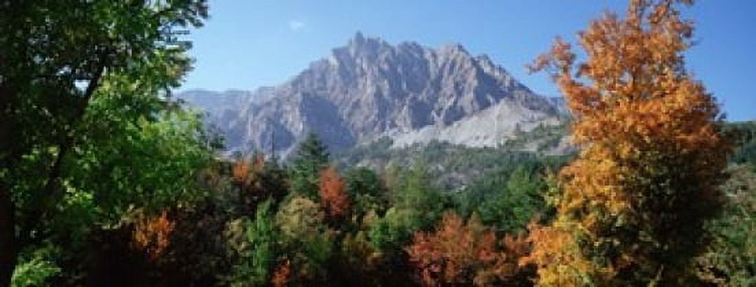 Pelens Needle in autumn French Riviera Provence-Alpes-Cote dAzur France Canvas Art - Panoramic Images (15 x 6)