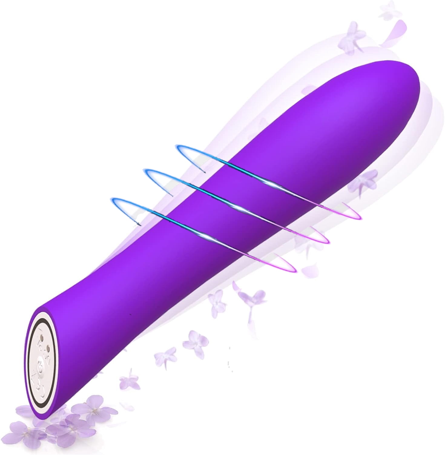 Pelepas Anal Dildo Vibrating Soft Touch Silicone Anal Toy, Purple