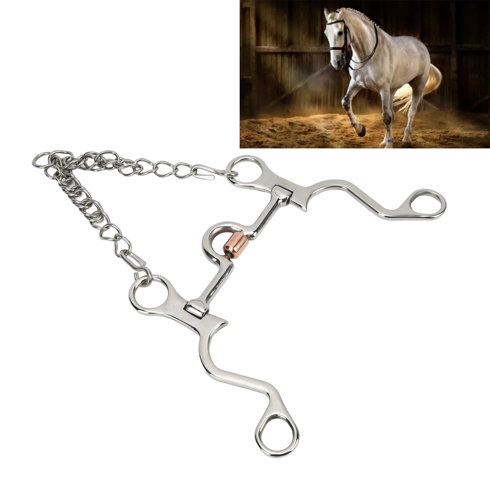 Pelham Horse Bit Strong Stainless Steel Horse Bit For Horse Riding