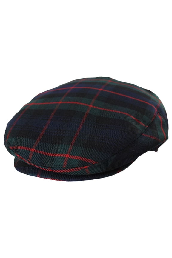 Pelham Plaid Wool Ivy Cap - L - Green/Black
