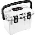 thumbnail image 1 of Pelican Elite 14 Qt  Hard-Sided Cooler with Removable Tray, Bottle Opener, White with Gray, 1 of 7