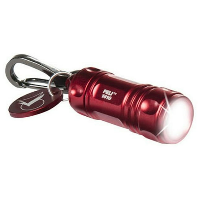 Pelican 16Lumen ProGear 1810 LED Keychain Flashlight, Red, 0181000100170