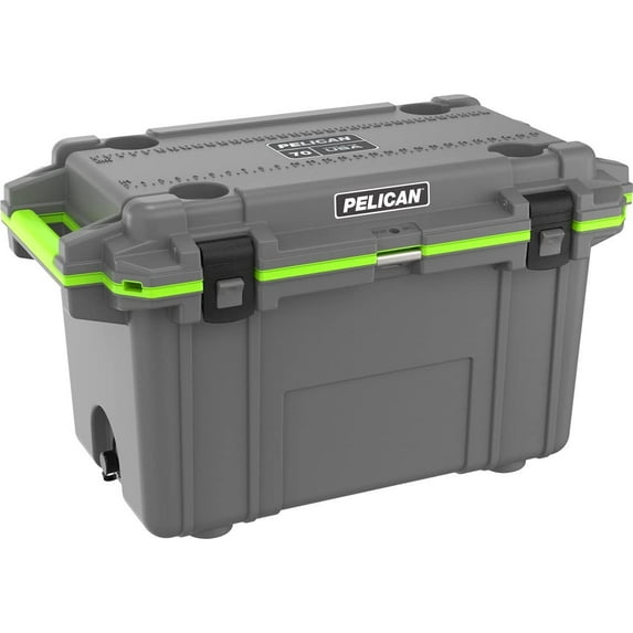 Pelican 70 qt Hard Sided Thermocooler, Gray and Green