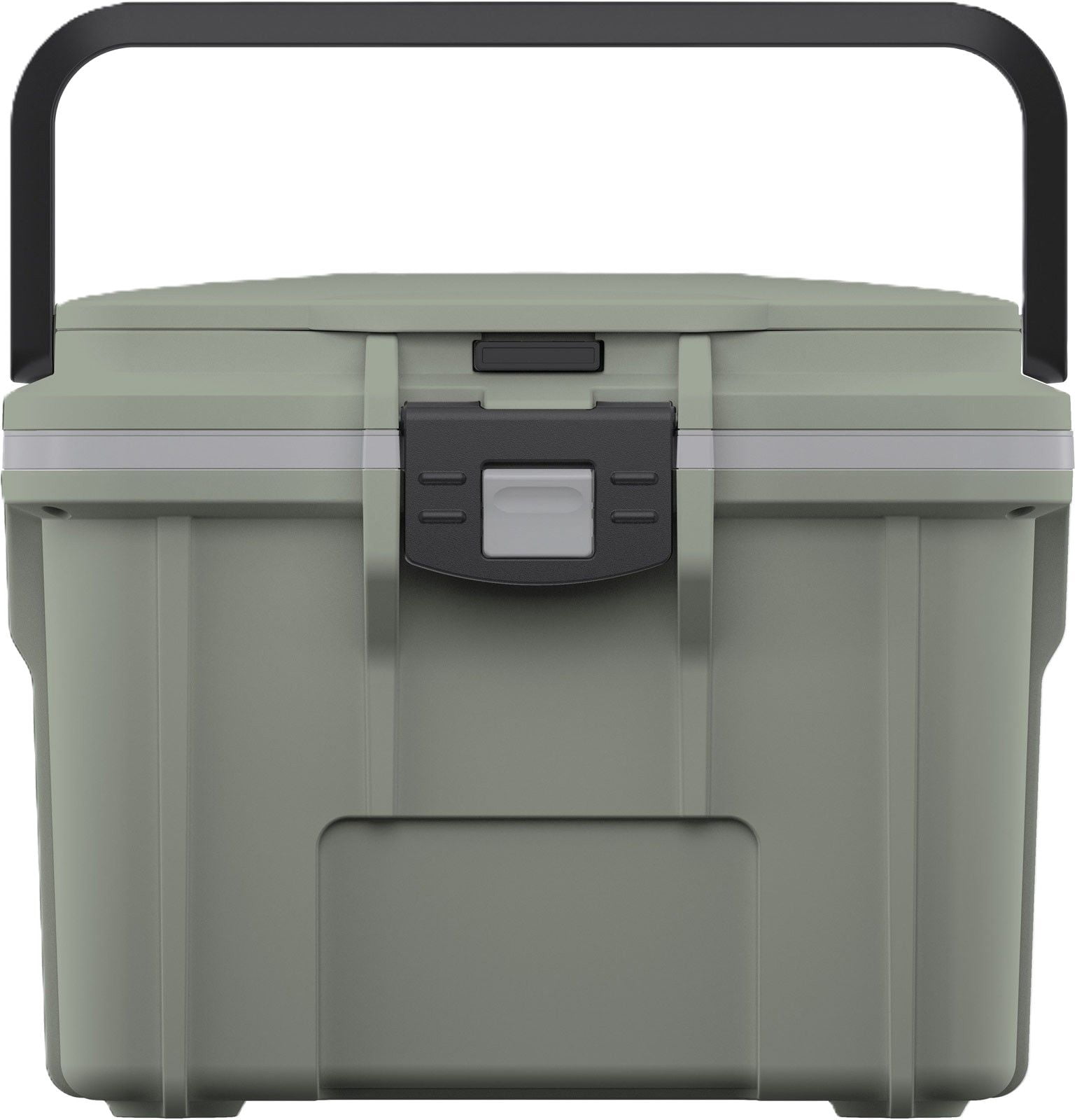 Pelican Personal 8 Qt Hard-Sided Cooler with Snap-in Ice Pack Bottle Opener, Sage with Gray