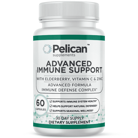Pelican Advanced Immune Support Daily Immune Defense & Daily Balance 60 Capsules